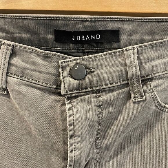 J Brand Gray Distressed Silver Fox Skinny Jeans - Picture 6 of 10